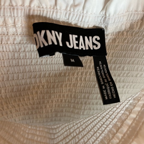 DKNY Pullover Pouf Sleeve Square Neck Crop Top, NWT, M - Picture 6 of 8